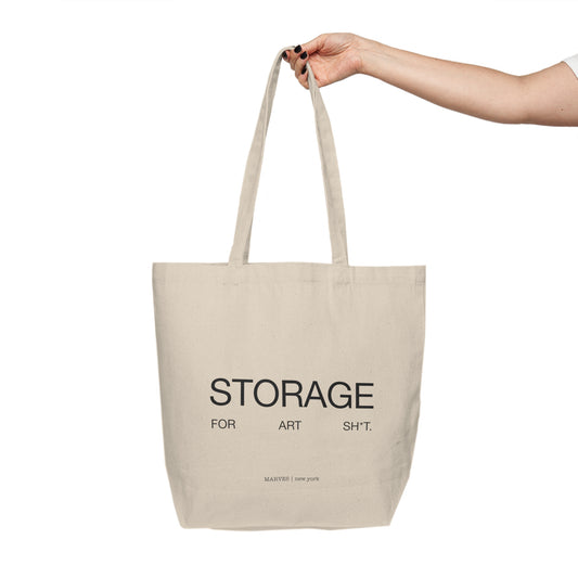 STORAGE FOR ART SH*T CANVAS SHOPPING TOTE