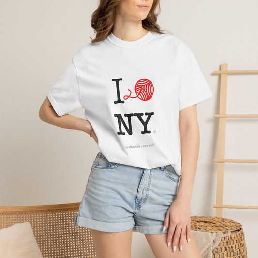 I LOVE NY GRAPHIC TEE FOR YARN LOVERS + CRAFTERS