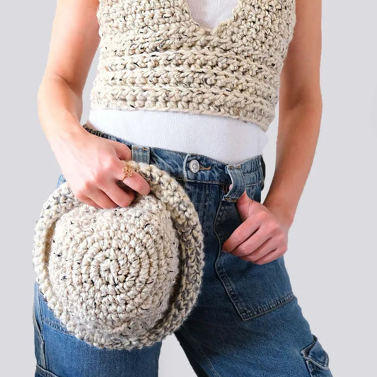 crochet chunky bucket hat written crochet patten