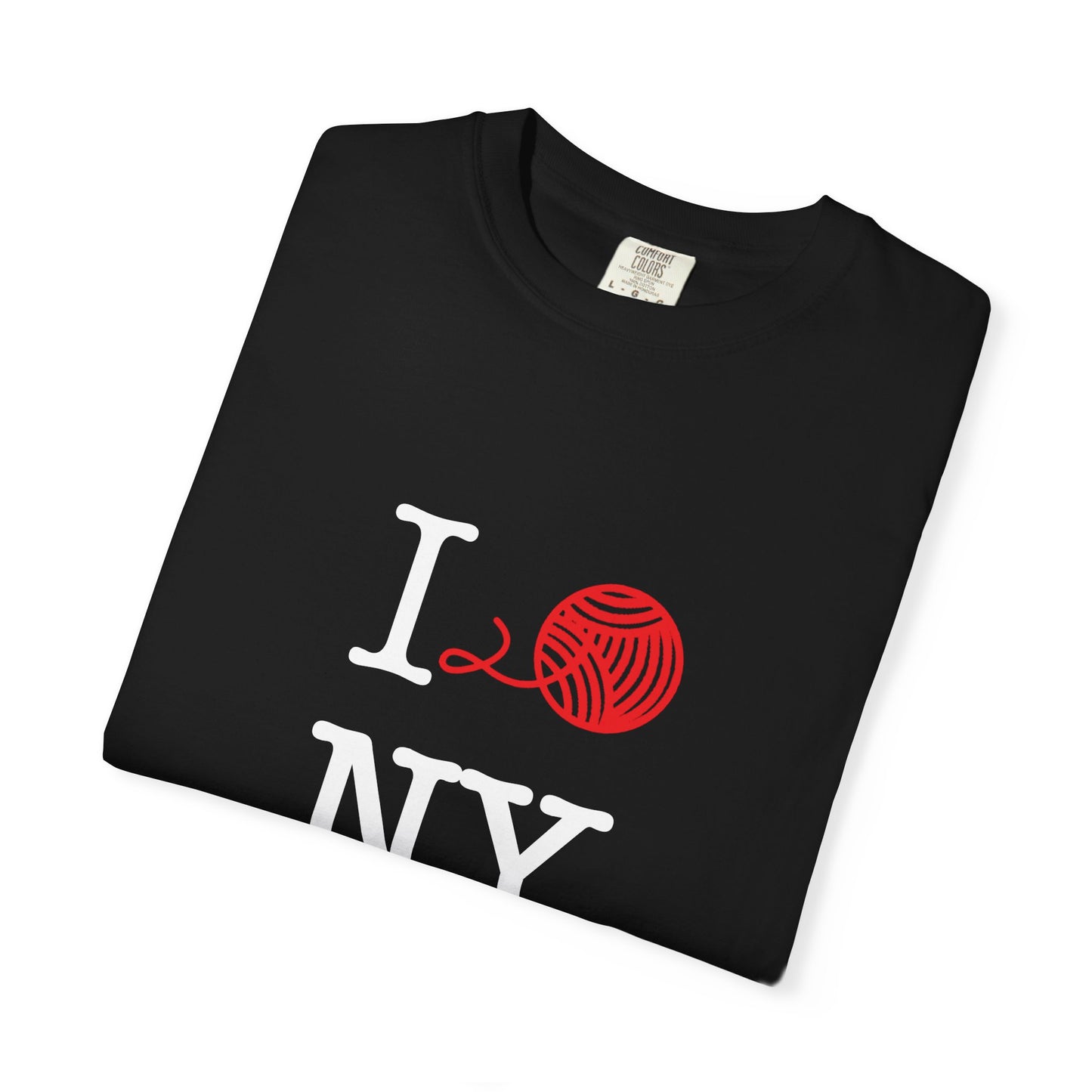 I LOVE NY GRAPHIC TEE FOR YARN LOVERS + CRAFTERS