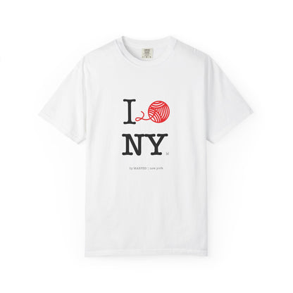 I LOVE NY GRAPHIC TEE FOR YARN LOVERS + CRAFTERS