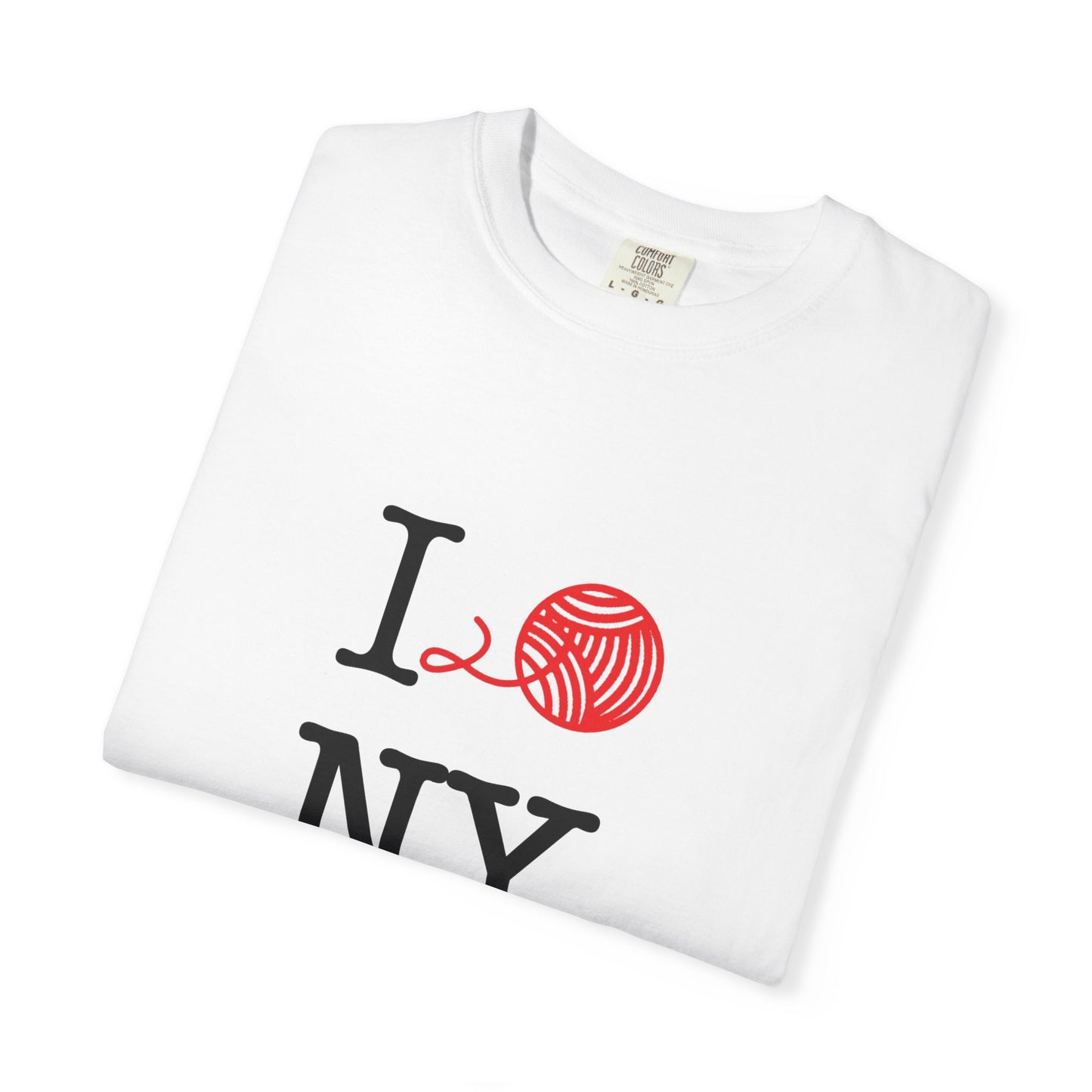 I LOVE NY GRAPHIC TEE FOR YARN LOVERS + CRAFTERS