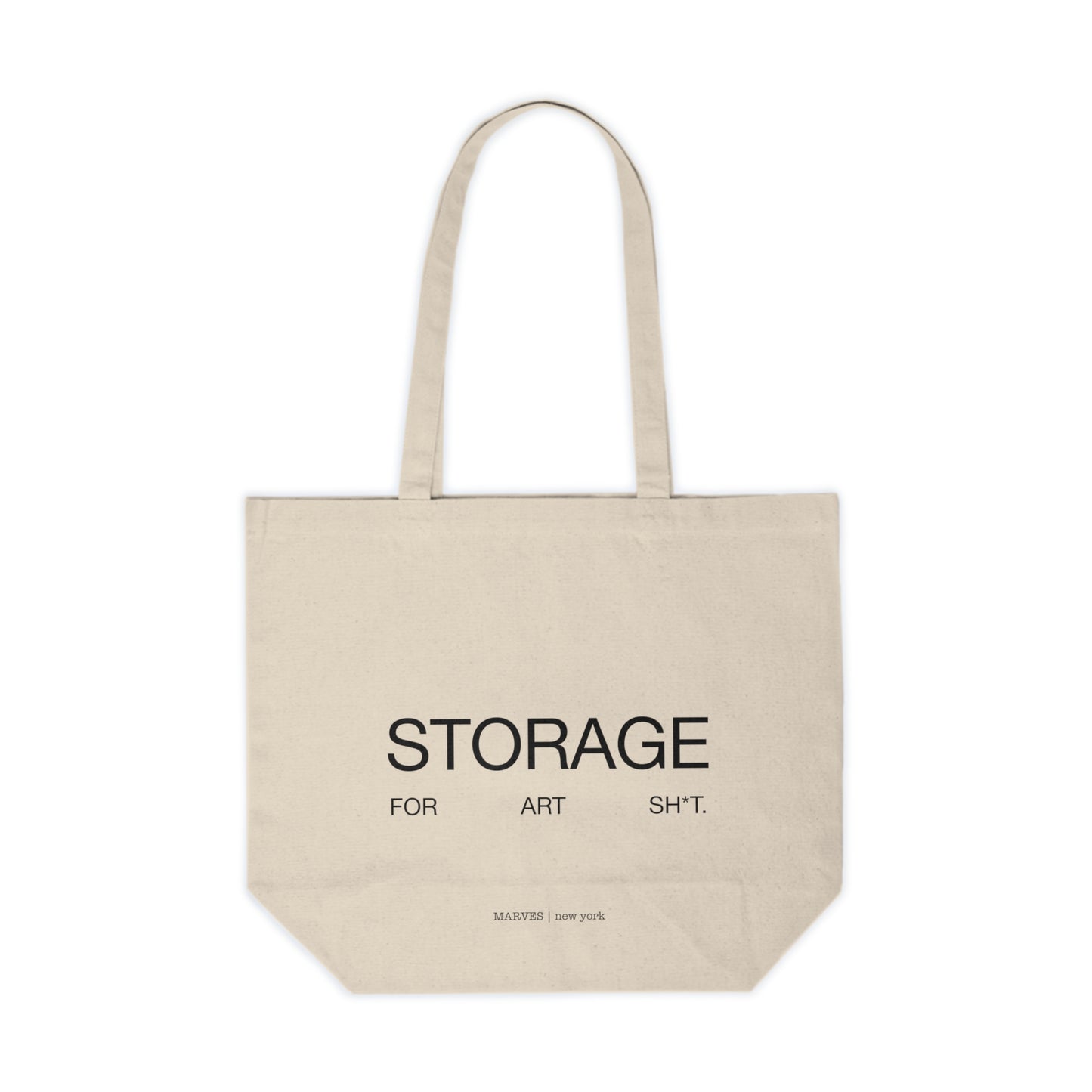 STORAGE FOR ART SH*T CANVAS SHOPPING TOTE