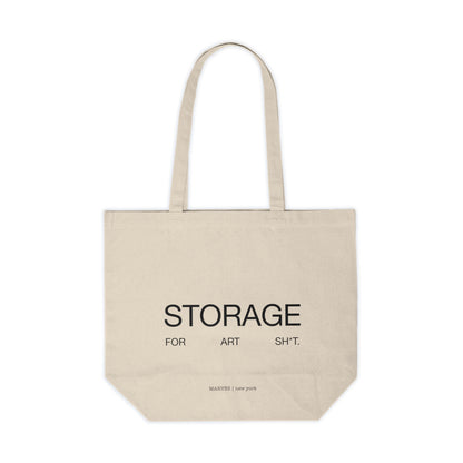 STORAGE FOR ART SH*T CANVAS SHOPPING TOTE