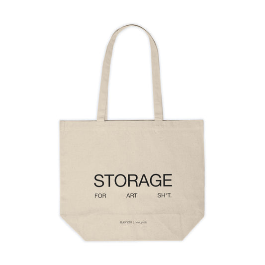 STORAGE FOR ART SH*T CANVAS SHOPPING TOTE
