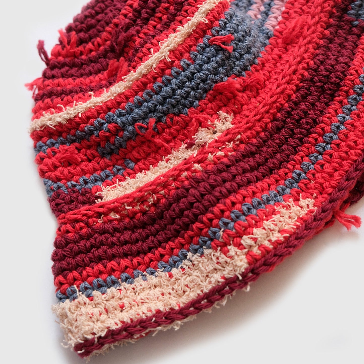 MARVES New York upcycled crochet hat No. 26-001 — zero waste natural fibers NYC