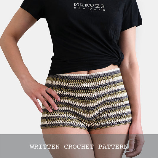 MICRO BOY SHORT [WRITTEN CROCHET PATTERN]