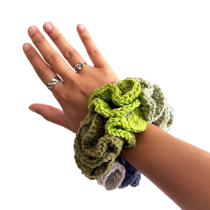 crochet chunky scrunchie crochet pattern
