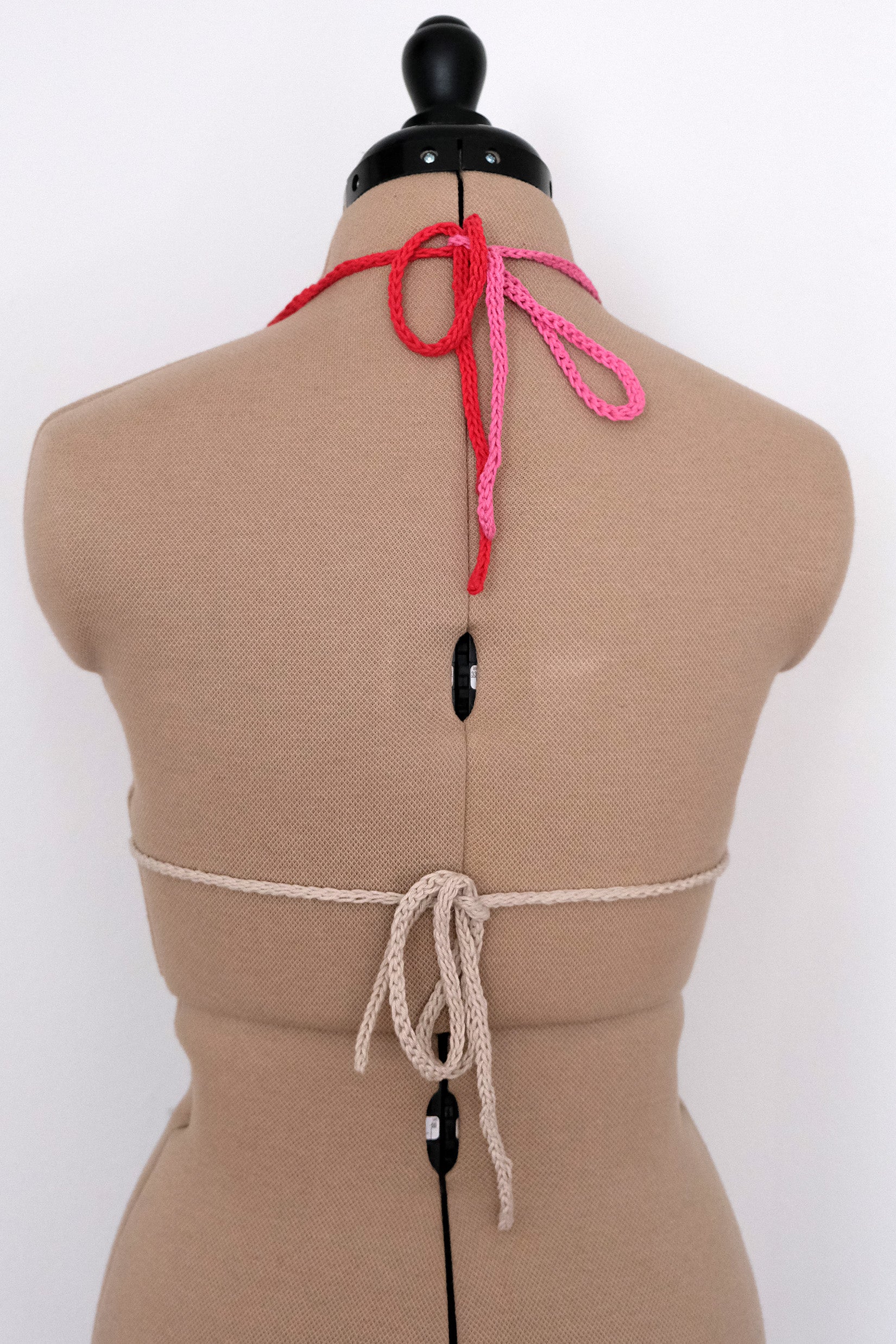 Adjustable crochet triangle bikini top — natural fiber hemp cotton slow fashion MARVES New York